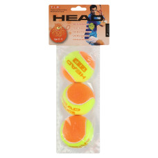 М'ячі для великого тенісу HEAD TIP ORANGE 578223 3шт помаранчевий-салатовий