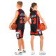 Форма баскетбольна дитяча NBA клуб Chicago Bulls 23 BA-6608 S-2XL чорний-червоний