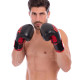 Рукавиці боксерські на липучці PU UFC Myau Thai Style UHK-69680 14 унцій чорний