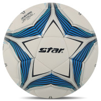 М'яч футбольний STAR OUTH TRAINING 5 SB724C №4 PU білий-синій