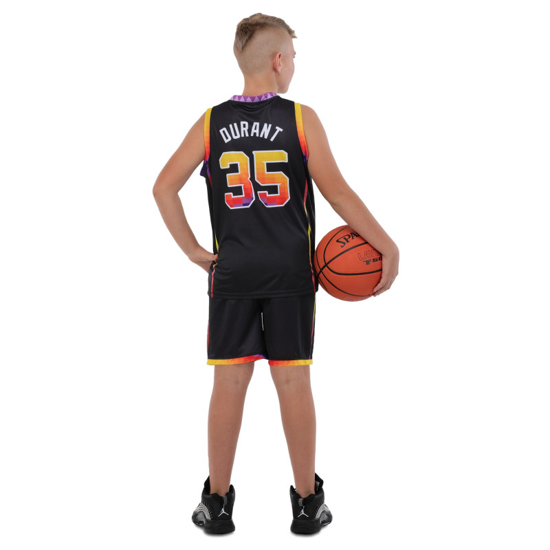 Форма баскетбольна дитяча NBA клуб Phoenix Suns 35 BA-9830 S-2XL чорний-жовтий