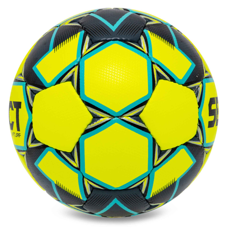 М'яч футбольний SELECT X-TURF V23 X-TURF-5YB №5 жовтий-синій