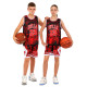 Форма баскетбольна дитяча NBA клуб Chicago Bulls 23 BA-6625 S-2XL чорний-червоний Червоний-чорний