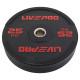 Бамперні диски гумові Bumper Plates LiveUp LP8331-25 ø50.5мм 25кг чорний