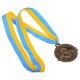 Медаль спортивна зі стрічкою Sport SUCCESS C-0643 ø6см золото, срібло, бронза