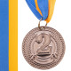 Медаль спортивна зі стрічкою Sport CELEBRITY C-6406 ø4,5см золото, срібло, бронза