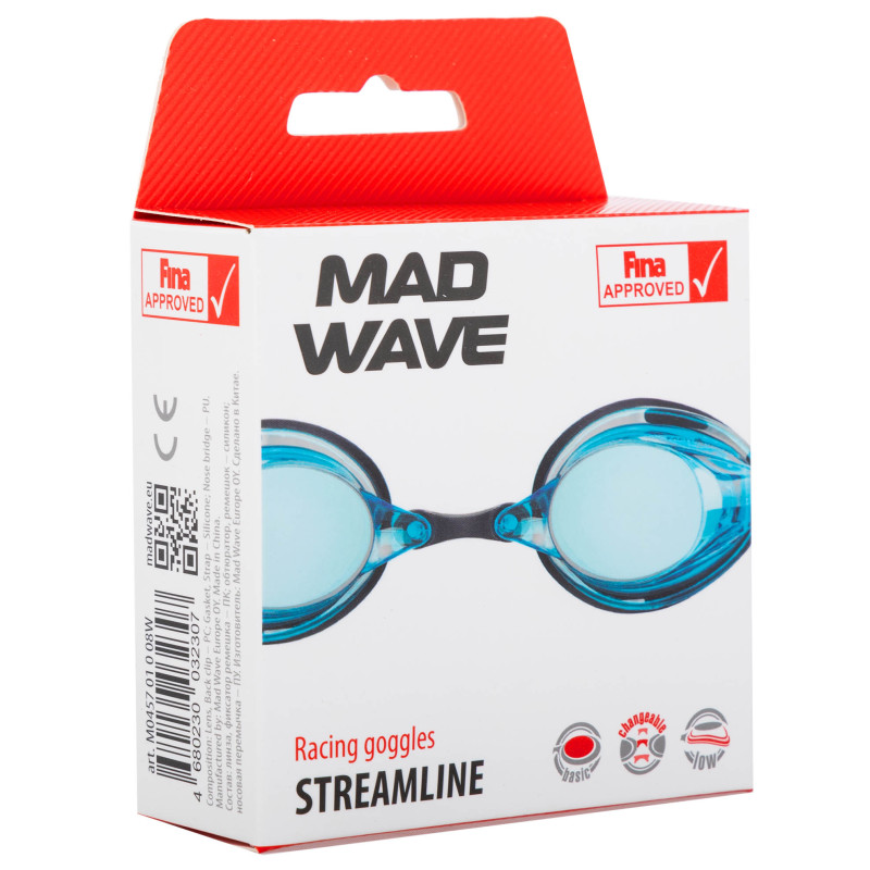 Окуляри для плавання стартові MadWave STREAMLINE M045701