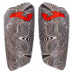 Щитки футбольні з тримачем щитків у комплекті Joma SPARTAN 401674-111 S-L чорний-білий