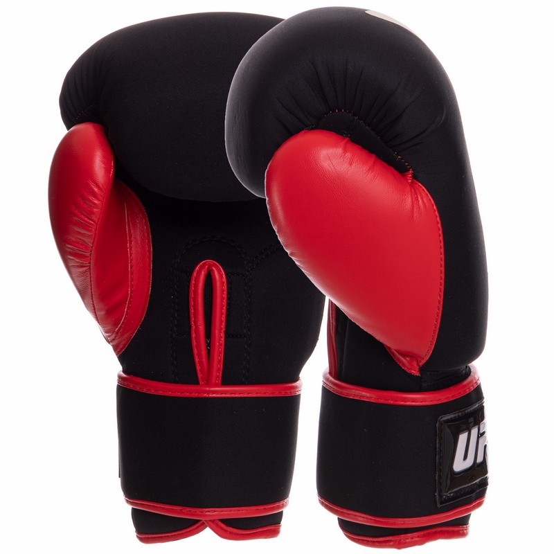 Рукавиці боксерські на липучці неопренові UFC PRO Washable UHK-75012 L червоний