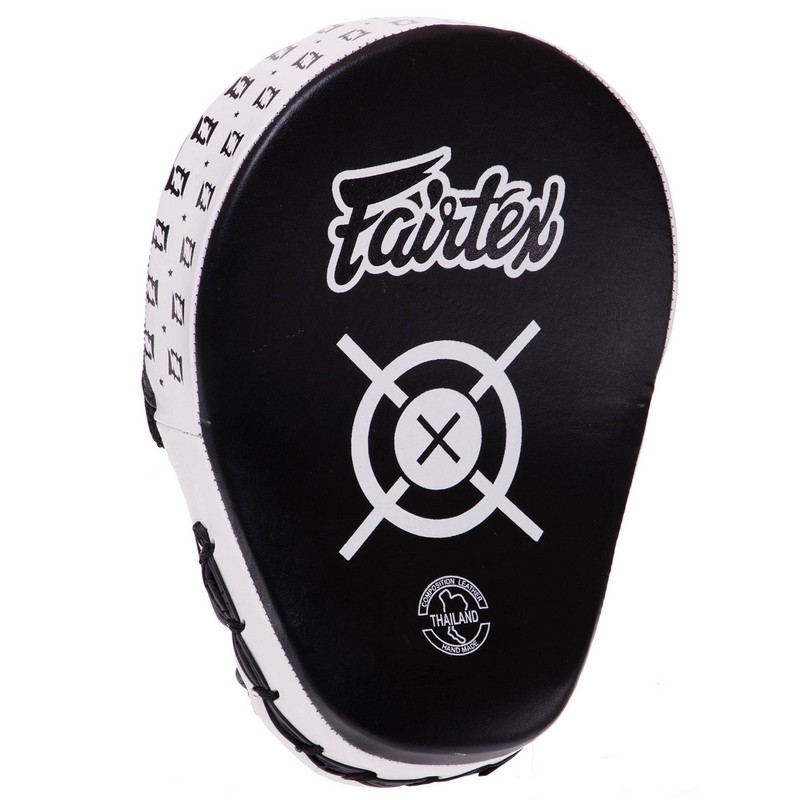 Лапа боксерська вигнута тренувальна шкіра FARTEX BO-3362 25x19x9см 2штуки