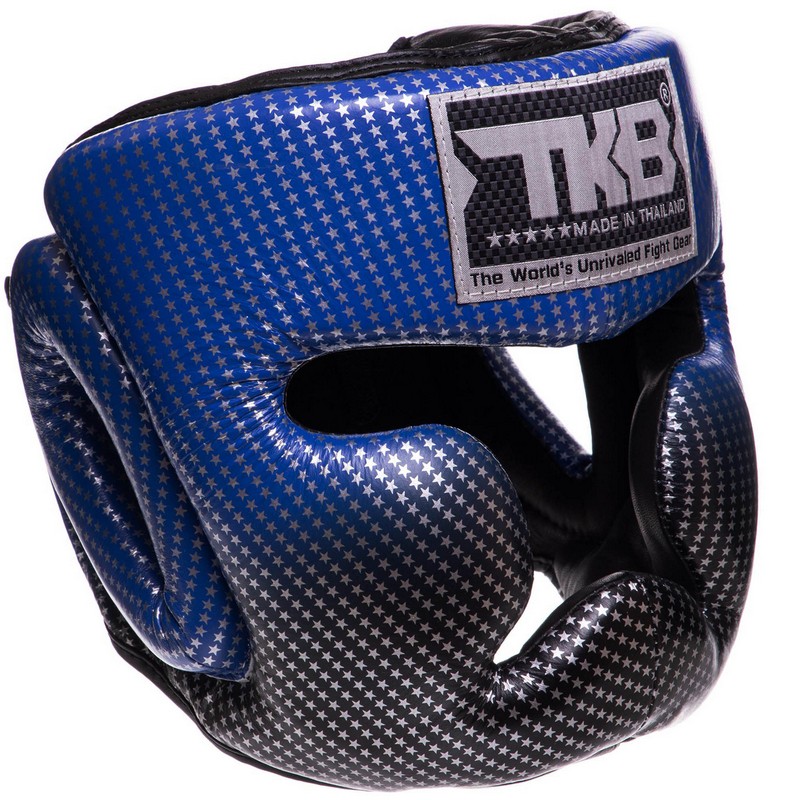 Шолом боксерський з повним захистом шкіряний TOP KING Super Star TKHGSS-01 S-XL Золотий