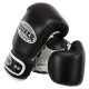 Рукавиці боксерські на липучці шкіряні BOXER 2023 10-12унцій Синій-чорний