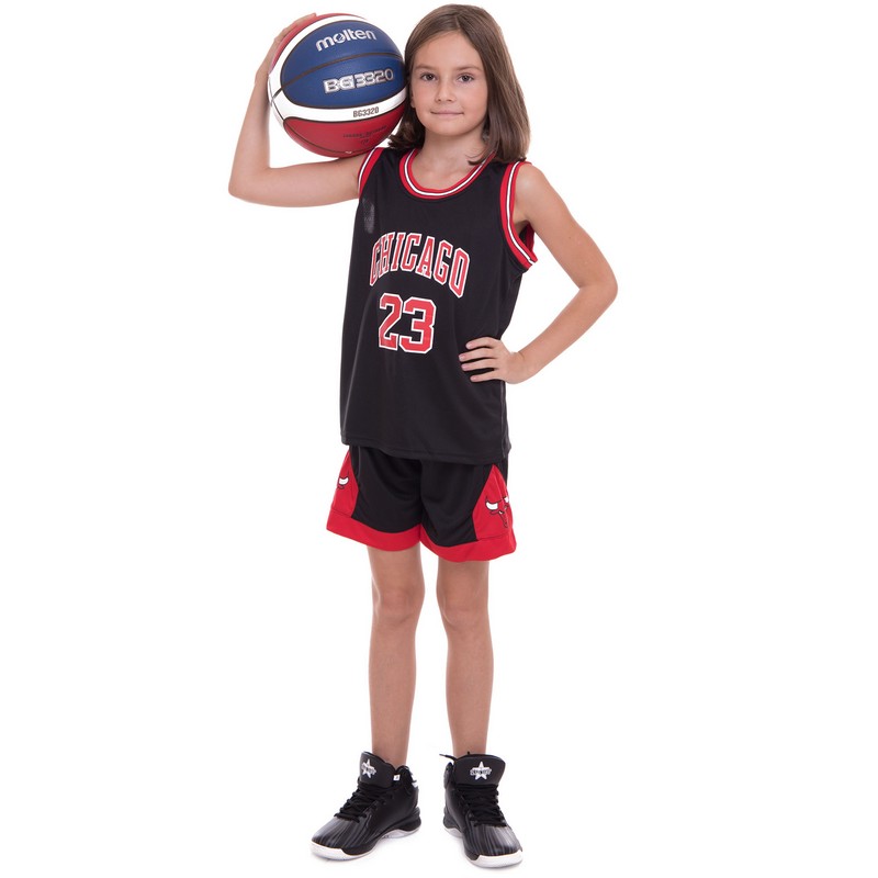 Форма баскетбольна дитяча NBA клуб Chicago Bulls 23 5351 S-2XL Червоний-білий