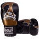 Рукавиці боксерські на липучці шкіряні TOP KING Empower TKBGEM-01 8-18унцій Чорний-золотий