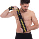 Бинти кистьові для жиму STRENGTH WRIST WRAPS Zelart TA-2645 2штуки чорний-жовтий