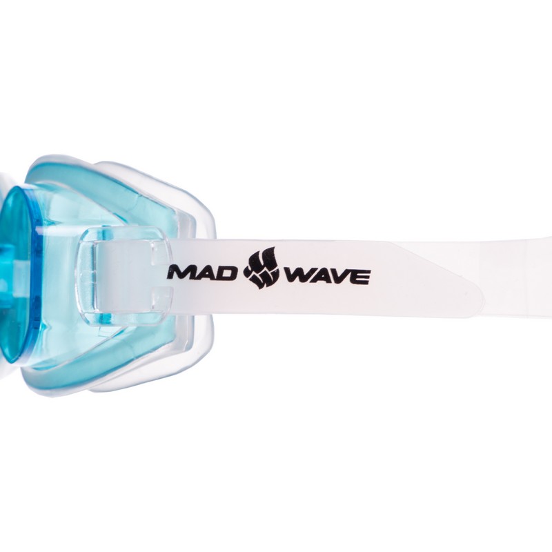 Окуляри для плавання дорослі MadWave SIMPLER M042409 блакитний-білий