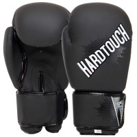 Рукавиці боксерські на липучці PU HARD TOUCH BO-4432 10-14 унцій Чорний