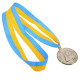 Медаль спортивна зі стрічкою Sport WREATH C-1489-5 ø5см золото, срібло, бронза