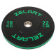 Бамперні диски гумові Bumper Plates Zelart TA-4790-10 51мм 10кг чорний-зелений