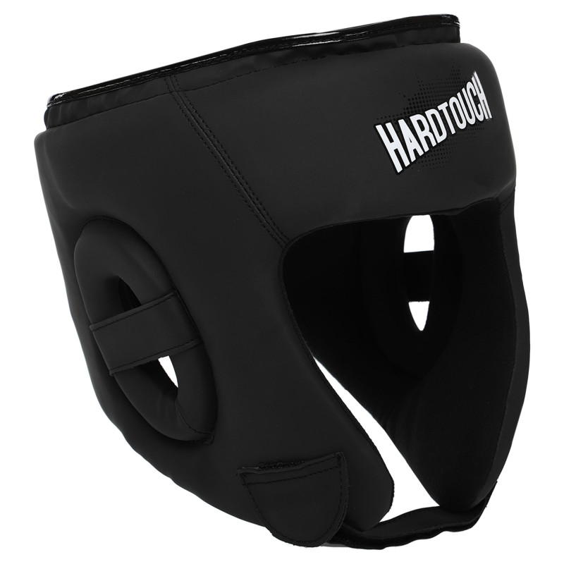 Шолом боксерський відкритий PU HARD TOUCH BO-4440 S-XL Чорний-помаранчевий