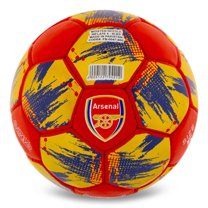 М'яч футбольний BALLONSTAR ARSENAL FB-0047-800 №5 PU червоний-синій