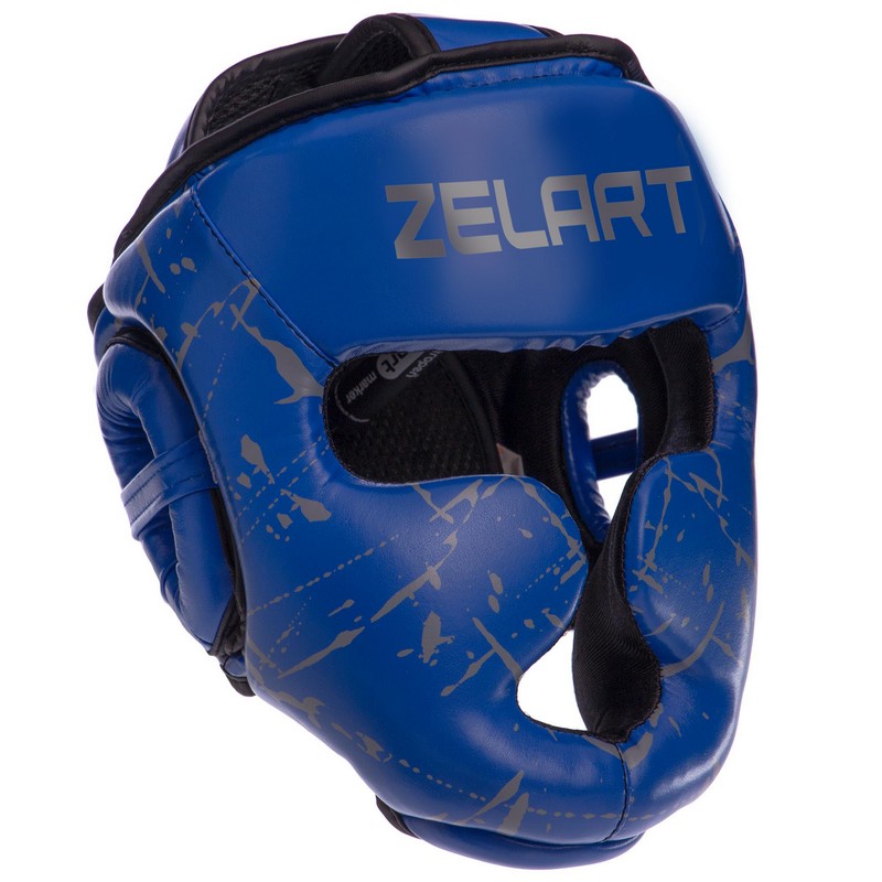 Шолом боксерський дитячий з повним захистом PU Zelart BO-0394 Чорний