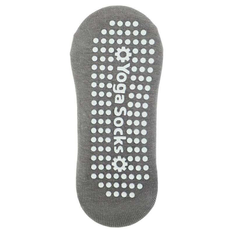 Шкарпетки для йоги антиковзні Yoga One size (33-39) сірі