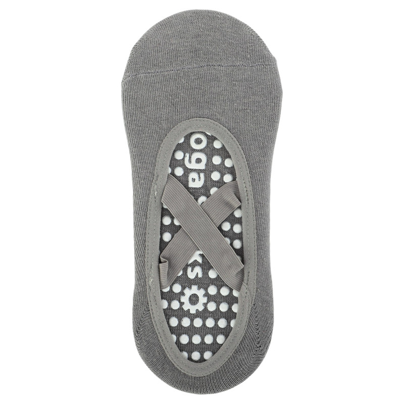 Шкарпетки для йоги антиковзні Yoga One size (33-39) сірі